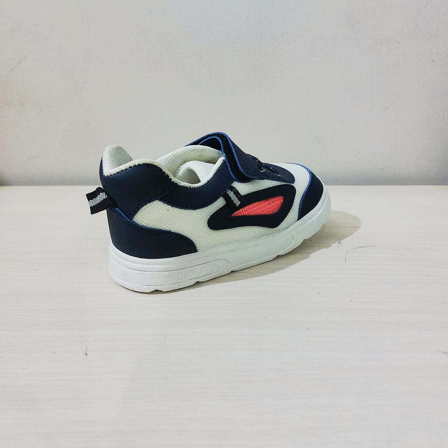 New Kids Navy & White Mesh Sneakers for Boys